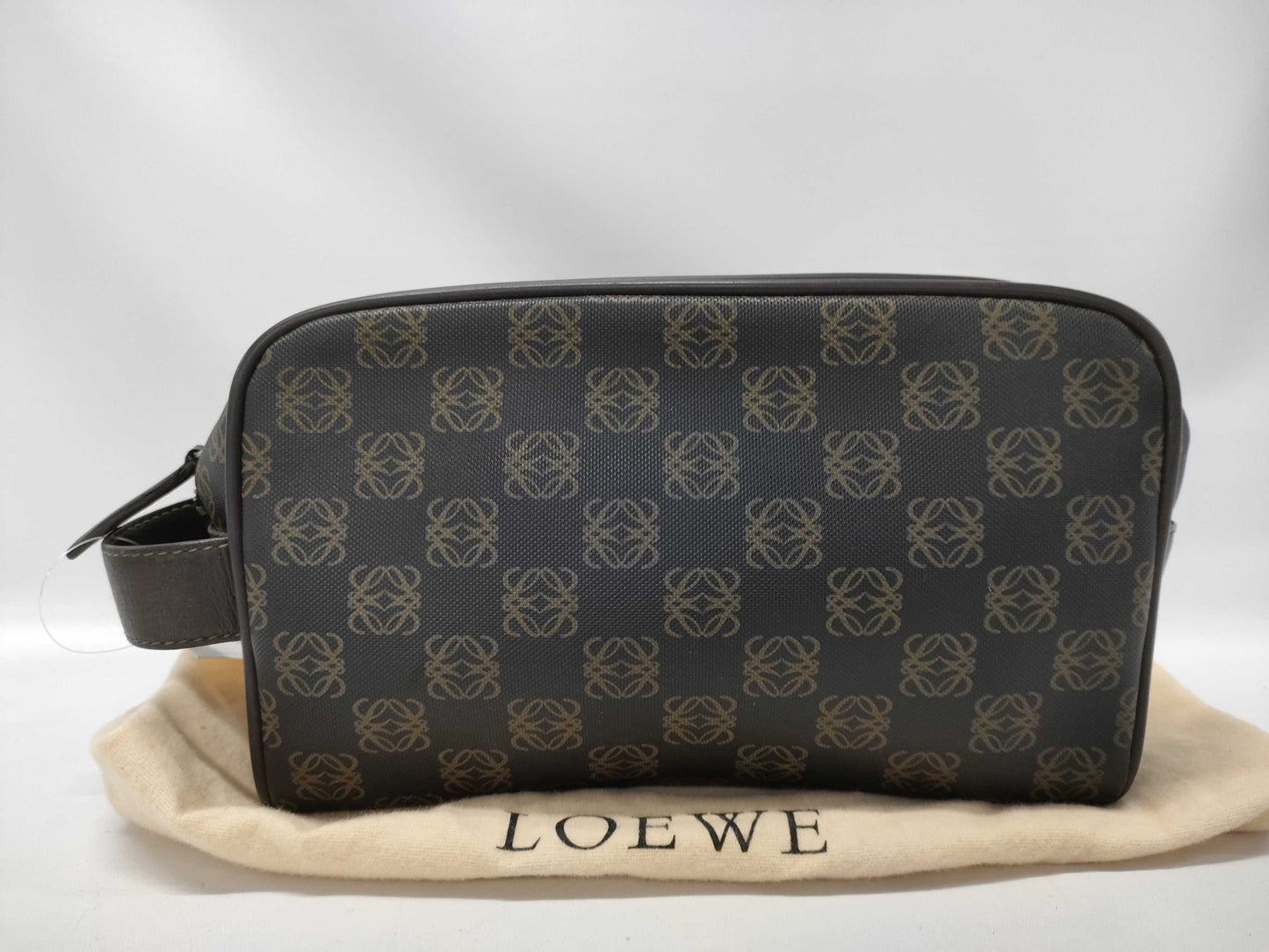 LOEWE Anagram PVC Second Bag Black Handbag