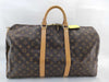 LOUIS VUITTON Monogram M41426 Keepall 50 Boston Bag with Padlock