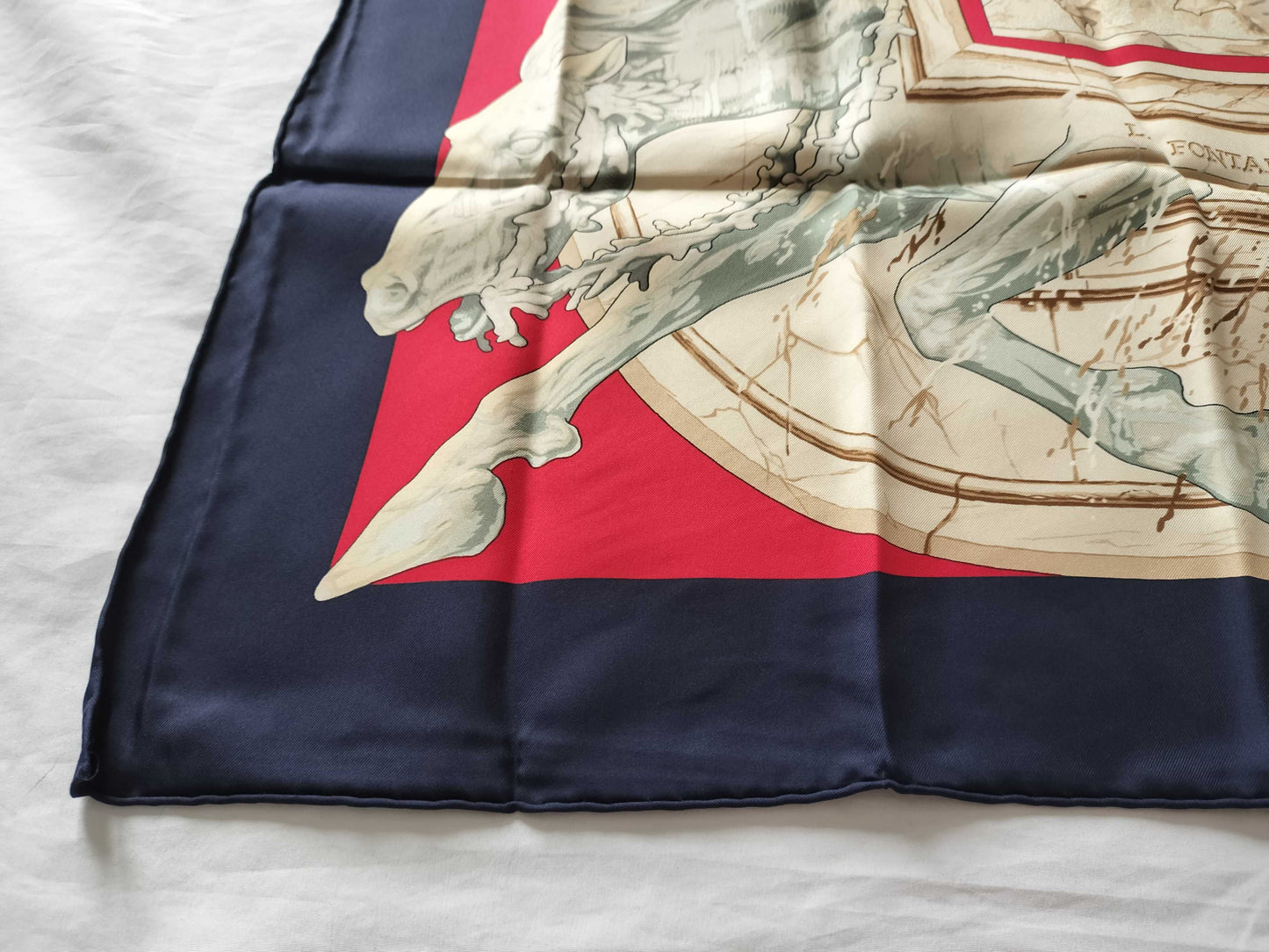 HERMES Carré 90 Bartholdi Fountain Scarf