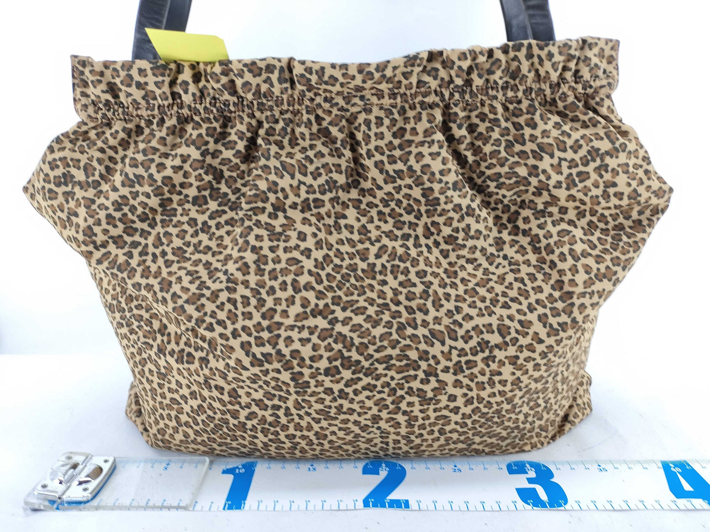 BOTTEGA VENETA Leopard Print Nylon Hand Tote Bag