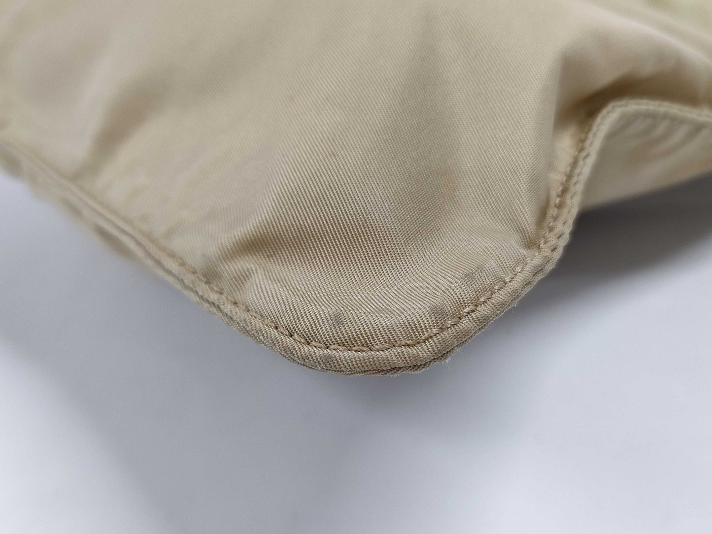 PRADA Nylon Shoulder Bag Tan