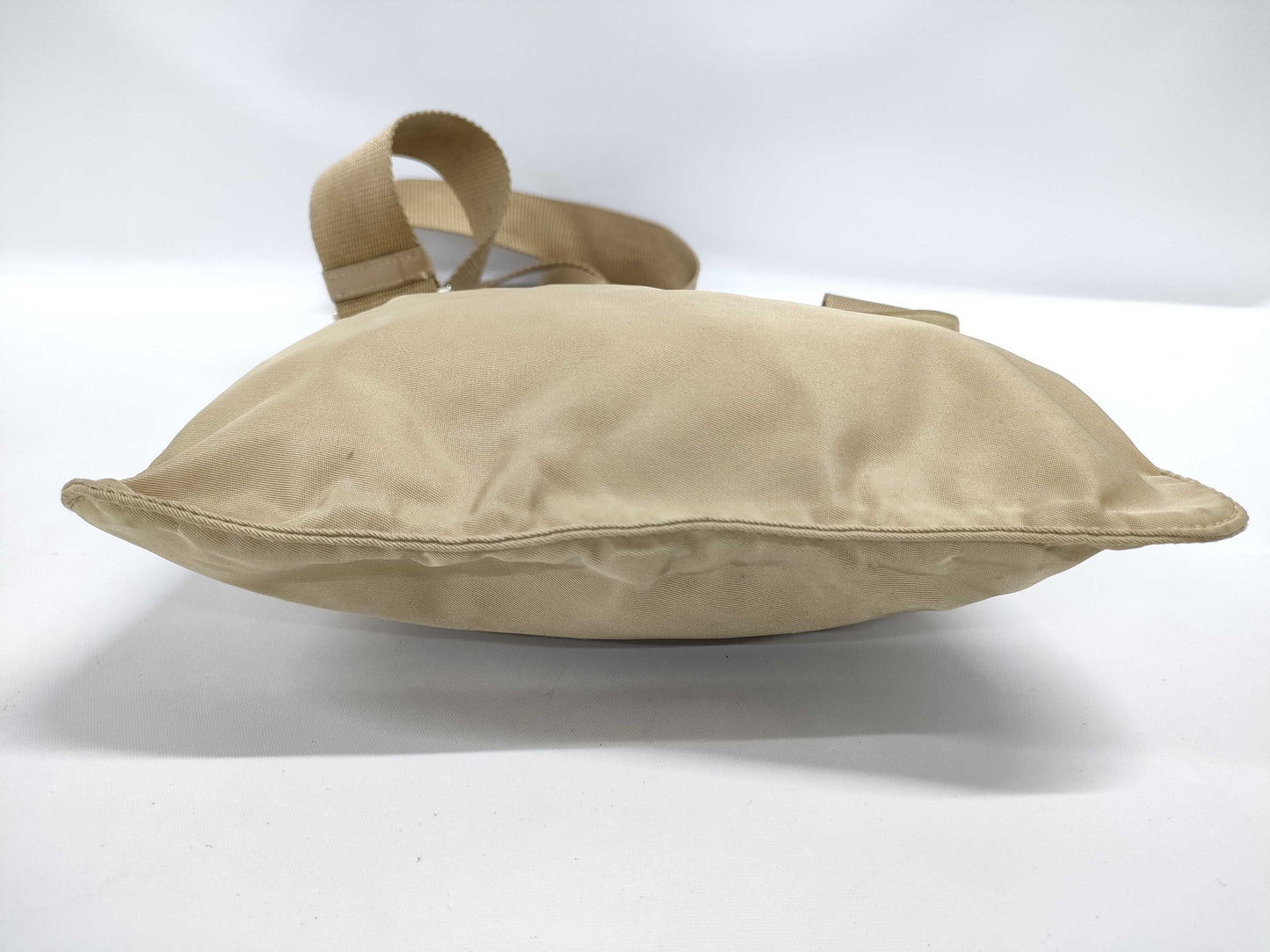 PRADA Nylon Shoulder Bag Tan