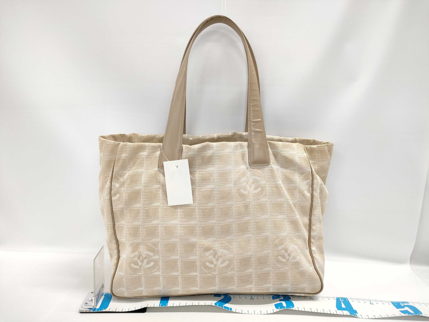 CHANEL New Travel Line Tote Beige Tote Bag