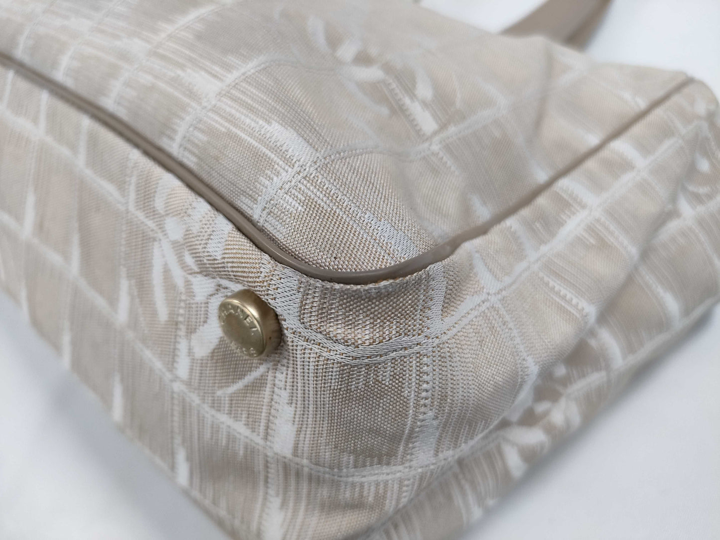 CHANEL New Travel Line Tote Beige Tote Bag