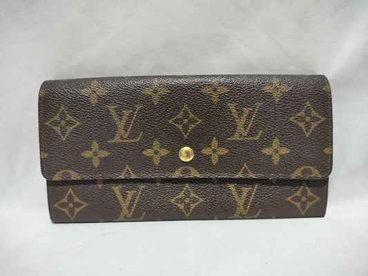 LOUIS VUITTON Monogram Old Portefeuille Sarah Wallet