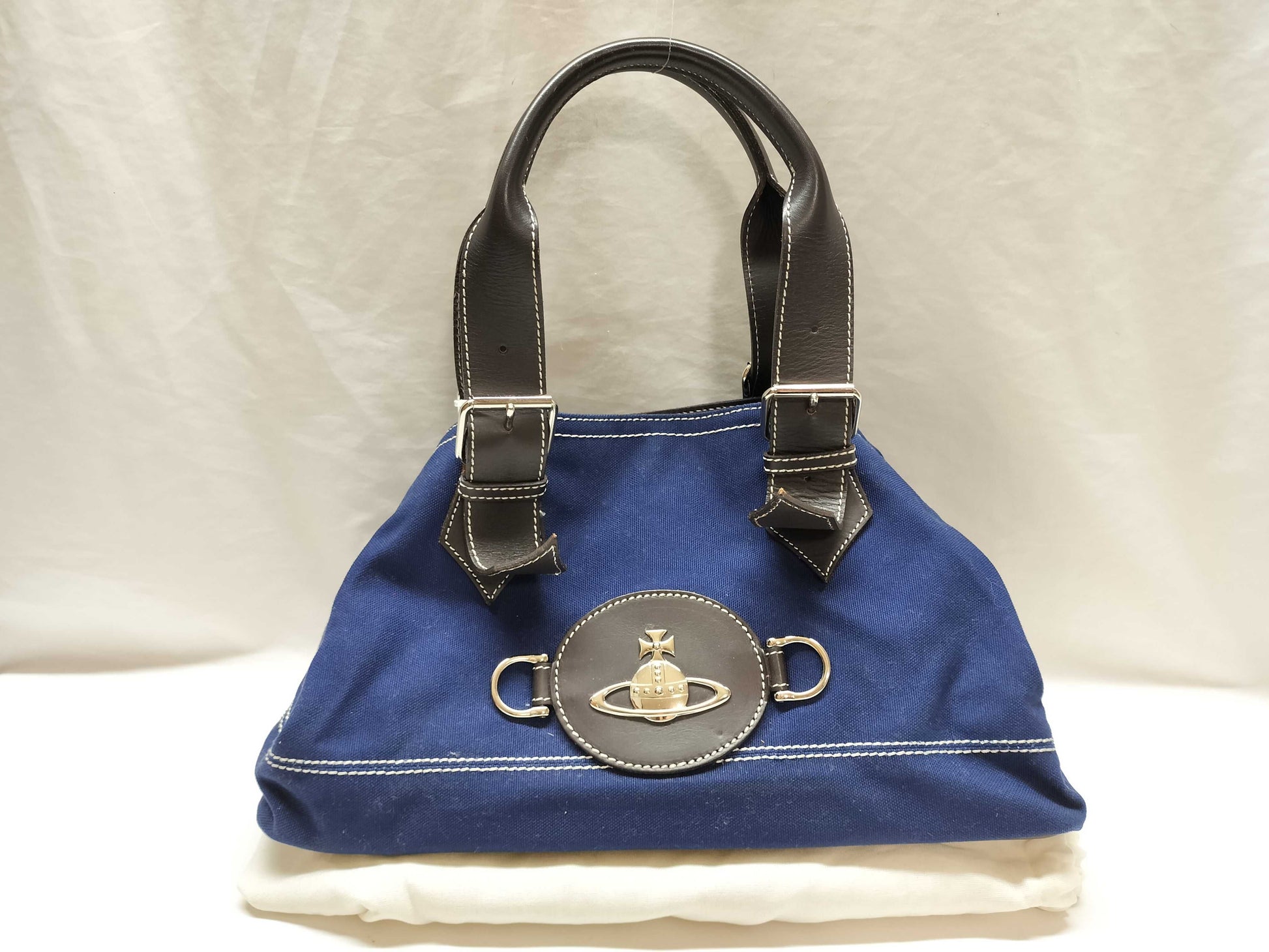 Vivienne Westwood Denim Orb Handbag