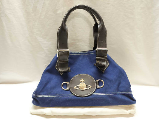 Vivienne Westwood Denim Orb Handbag