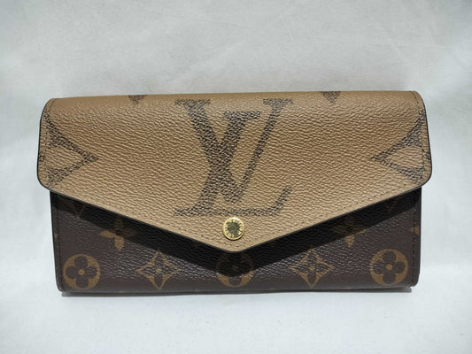 LOUIS VUITTON Monogram Giant Reverse M80726 Portefeuille Sarah Wallet