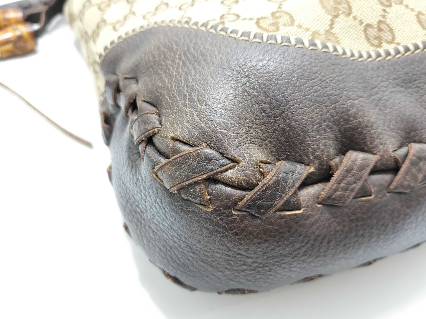 GUCCI GG Canvas New Jackie Fringe 2-Way Shoulder Bag