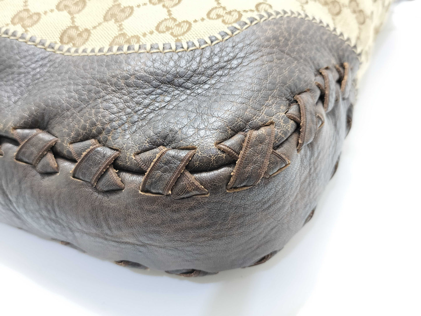 GUCCI GG Canvas New Jackie Fringe 2-Way Shoulder Bag