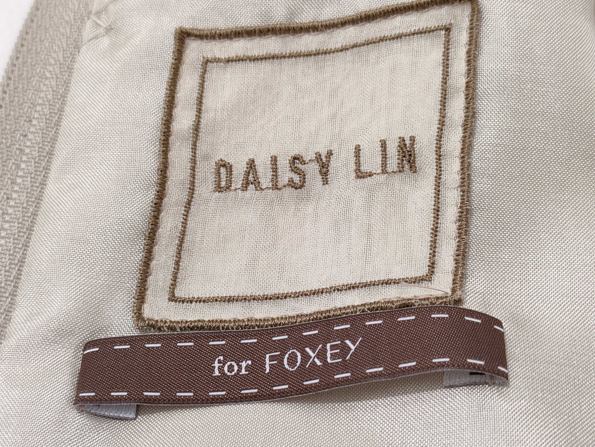 FOXEY Beige Ruffle Dress with Tag