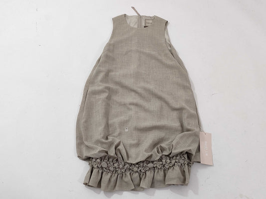 FOXEY Beige Ruffle Dress with Tag