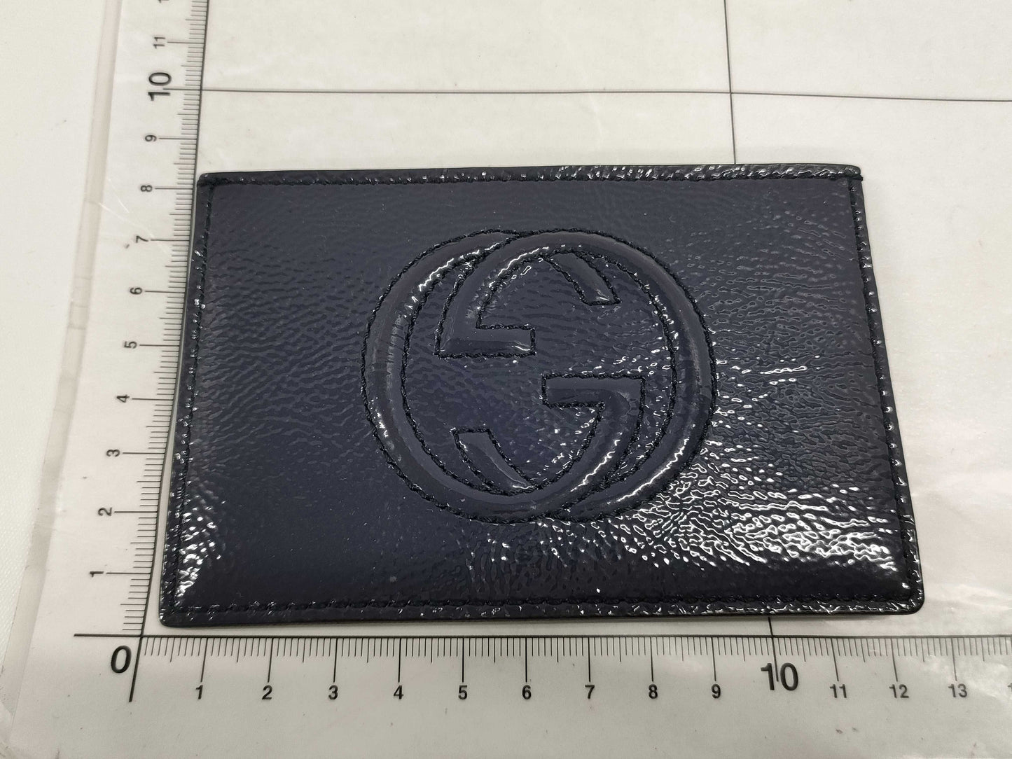 GUCCI Patent Leather Card Case, Card Case, Pass Case, Business Card Case