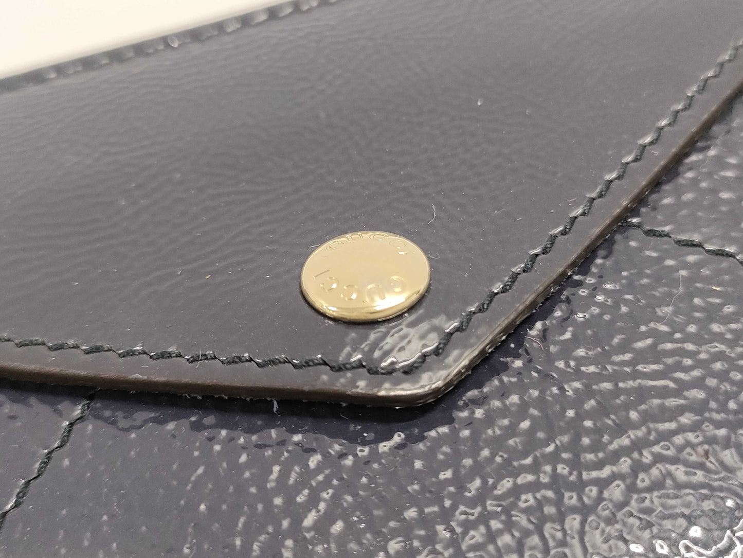 GUCCI Patent Leather Card Case, Card Case, Pass Case, Business Card Case