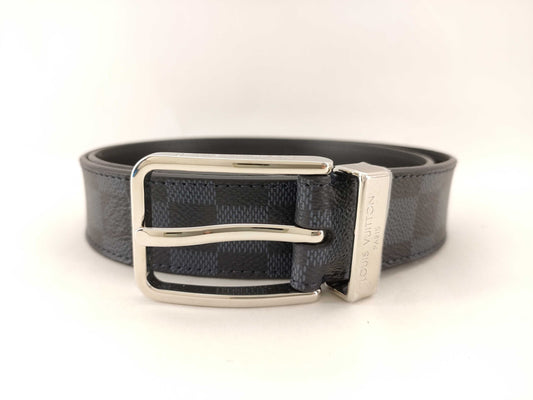 LOUIS VUITTON Damier Graphite Santur Belt M6067 Belt