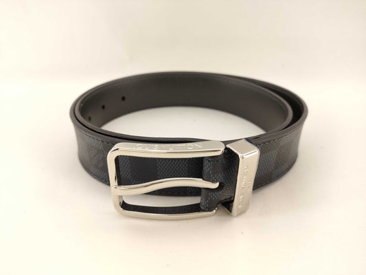 LOUIS VUITTON Damier Graphite Santur Belt M6067 Belt