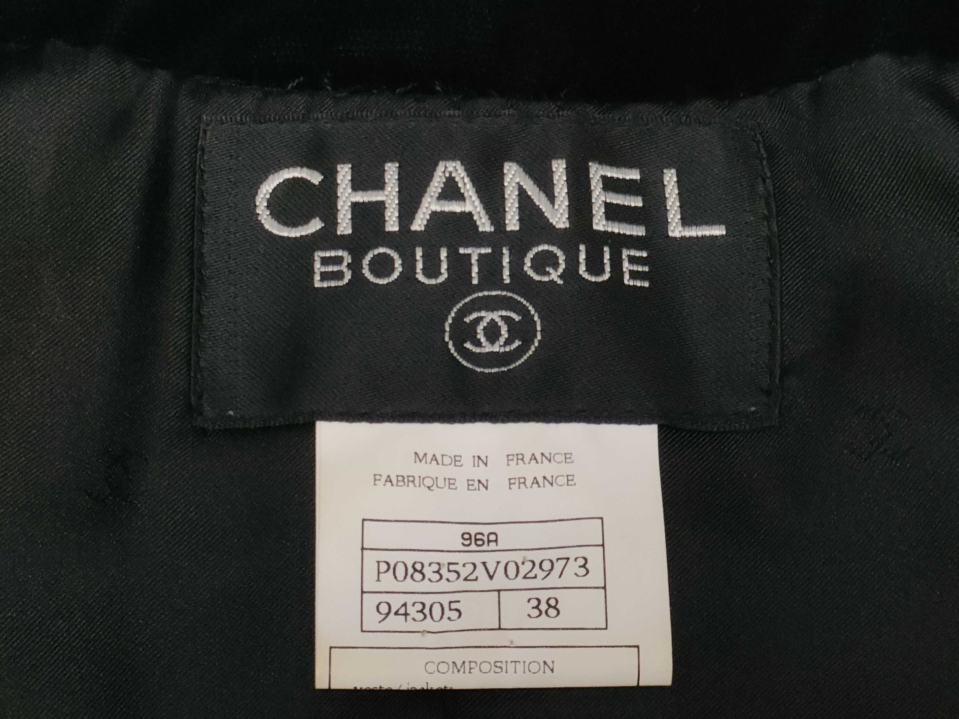 CHANEL 96A Biscuit Velvet Gribois Other Apparel