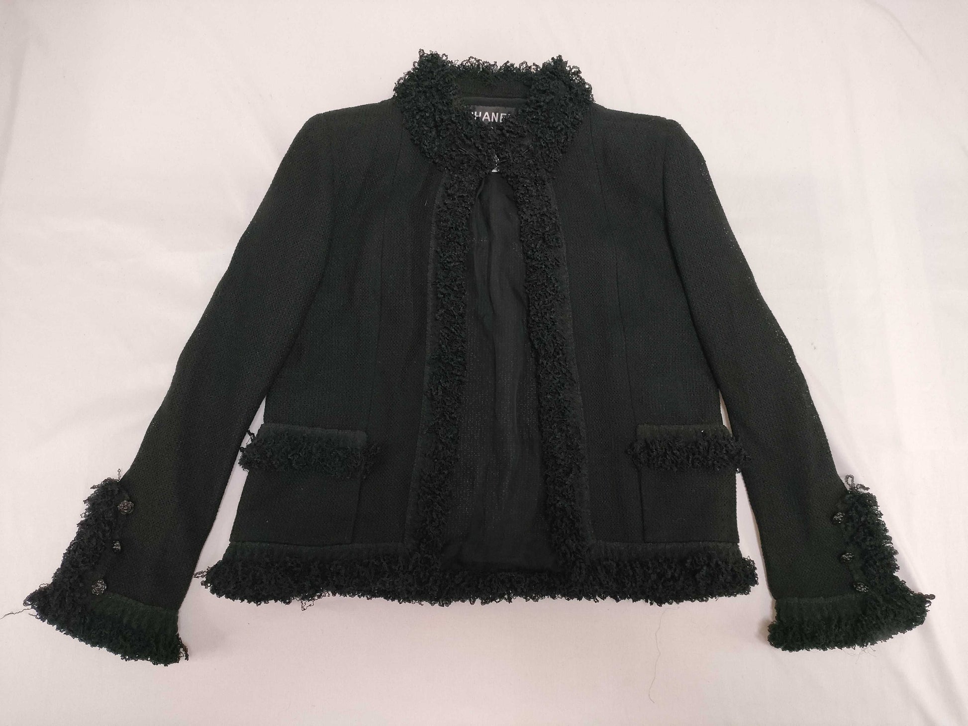 CHANEL 03C Cardigan Camellia Button Cardigan
