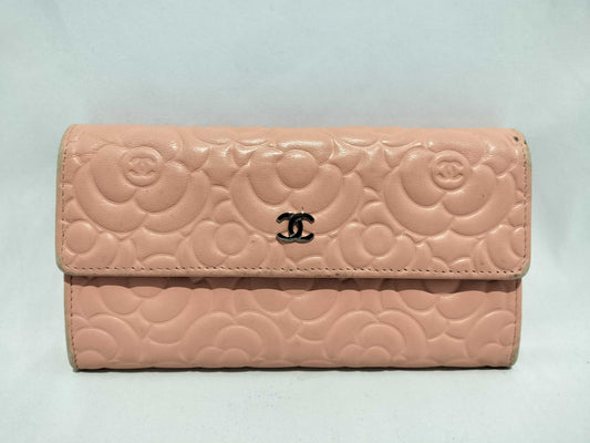 CHANEL Camellia Long Wallet