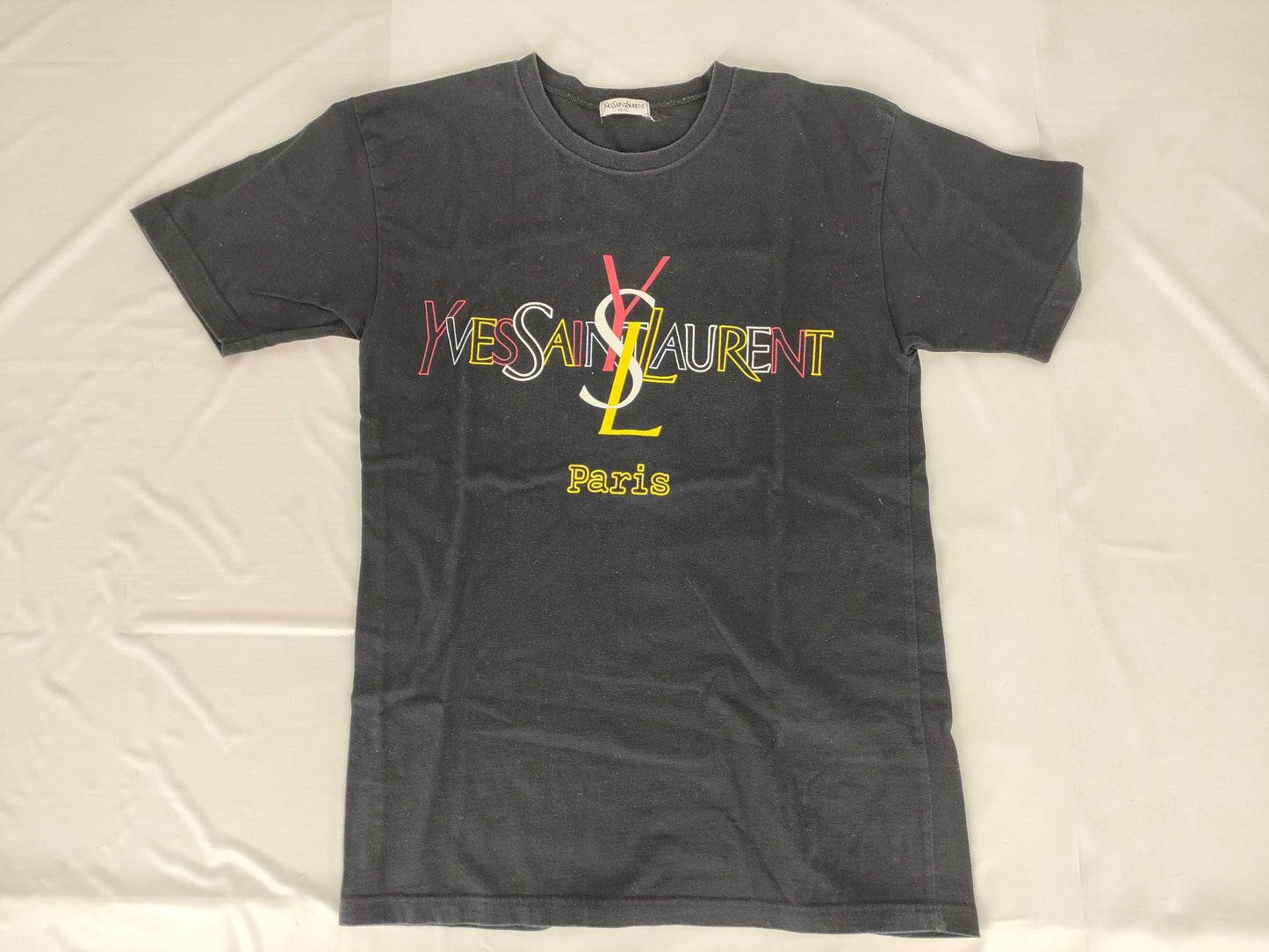 Yves Saint Laurent YSL Logo Black T-Shirt