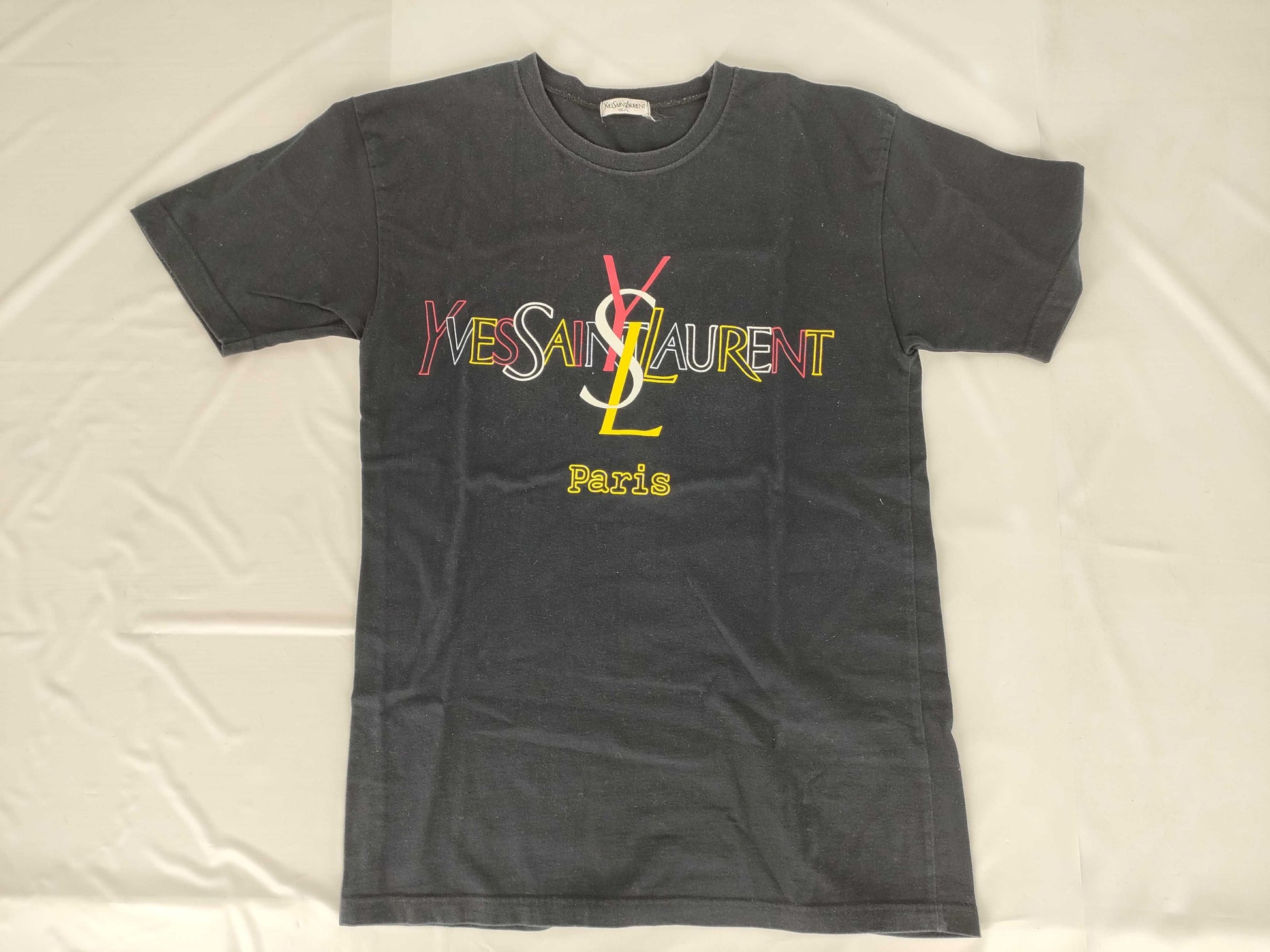 Yves Saint Laurent YSL Logo Black T-Shirt