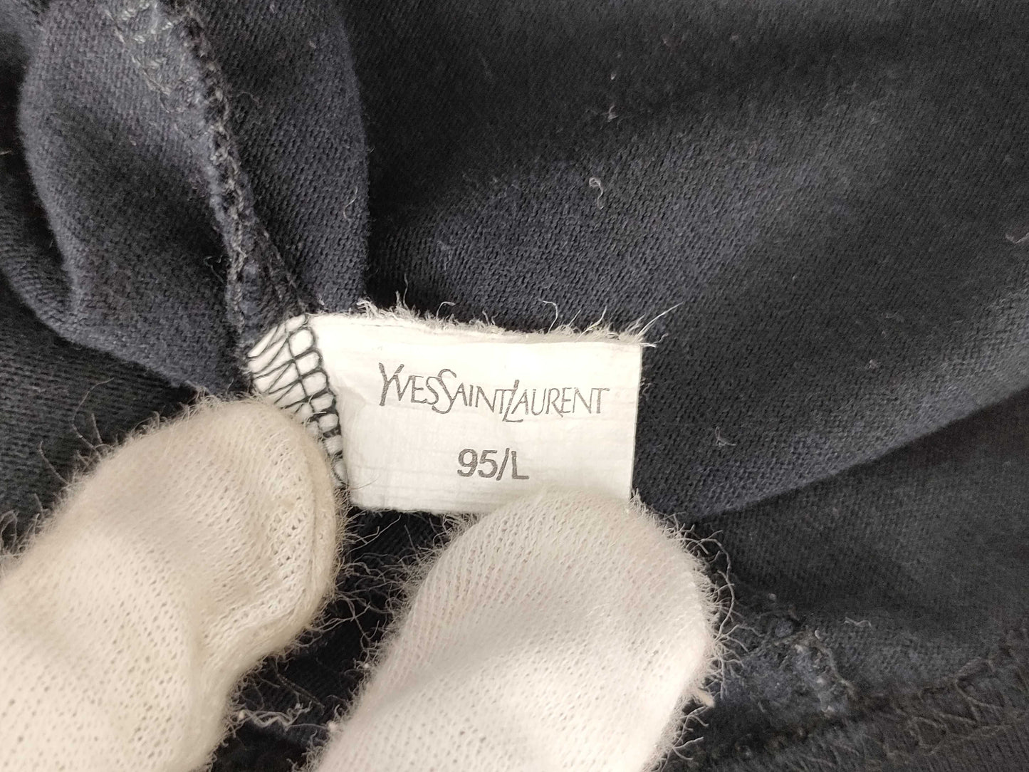 Yves Saint Laurent YSL Logo Black T-Shirt