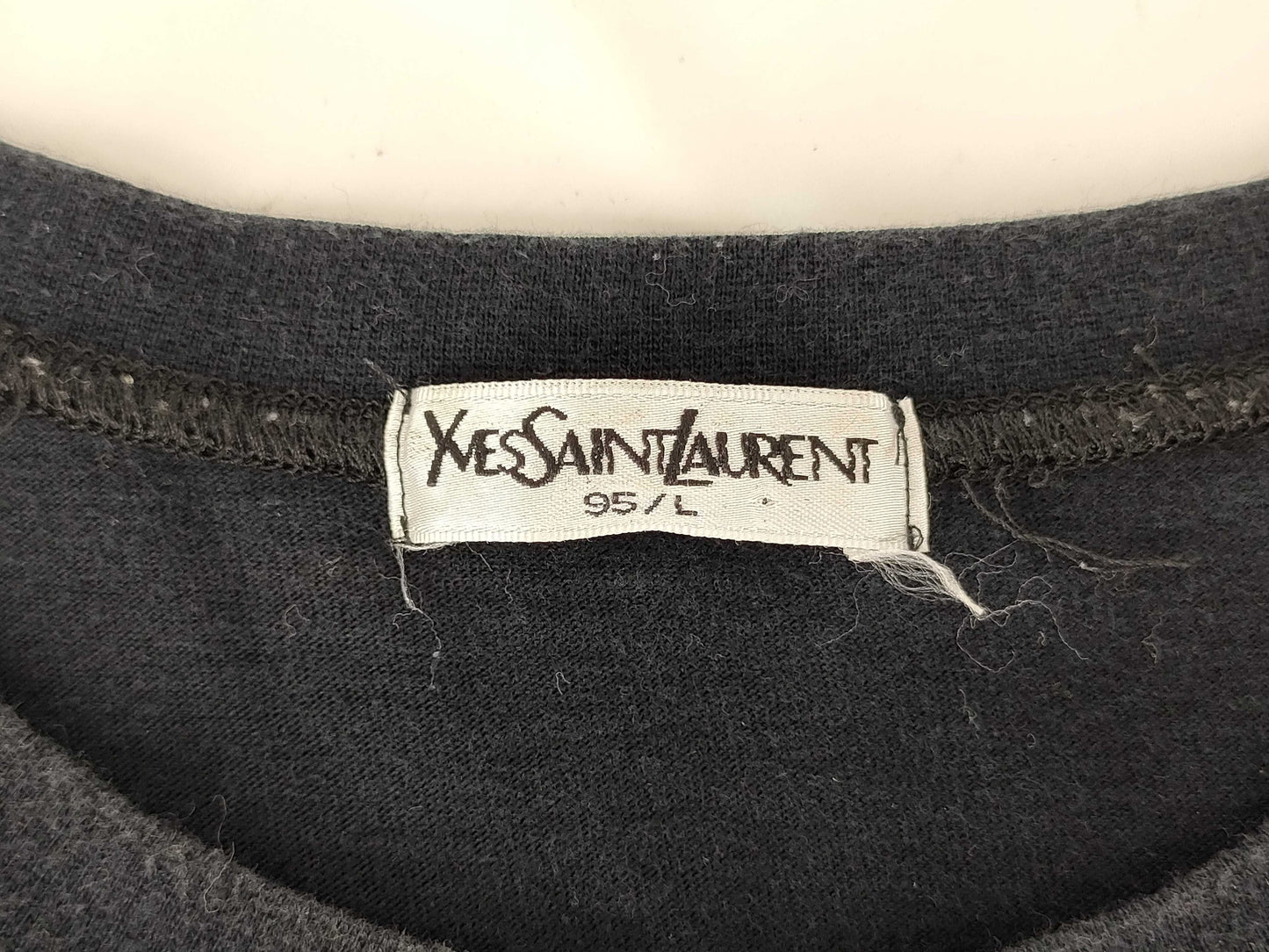 Yves Saint Laurent YSL Logo Black T-Shirt