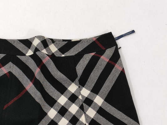 BURBERRY London/Checked Flare Skirt Skirt