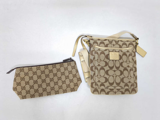 GUCCI Coach All-Over Print 2-Piece Shoulder Bag Set