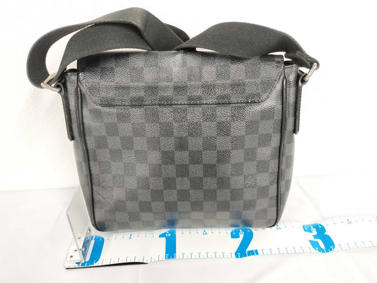 LOUIS VUITTON Damier Graphite Daniel MM Shoulder Bag