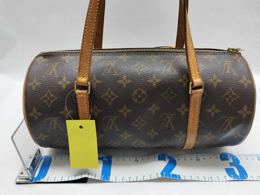 LOUIS VUITTON Monogram M51385 Papillon 30 Handbag with Pouch