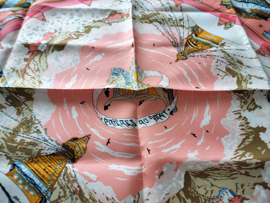HERMES Carre Carre 90 Prayer in the Wind Scarf Scarf