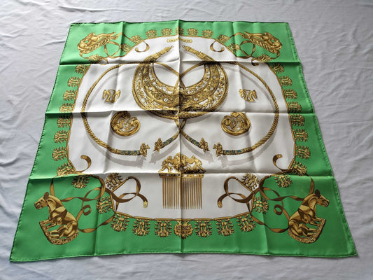 HERMES Carre Carre 90 RYBAL Scarf