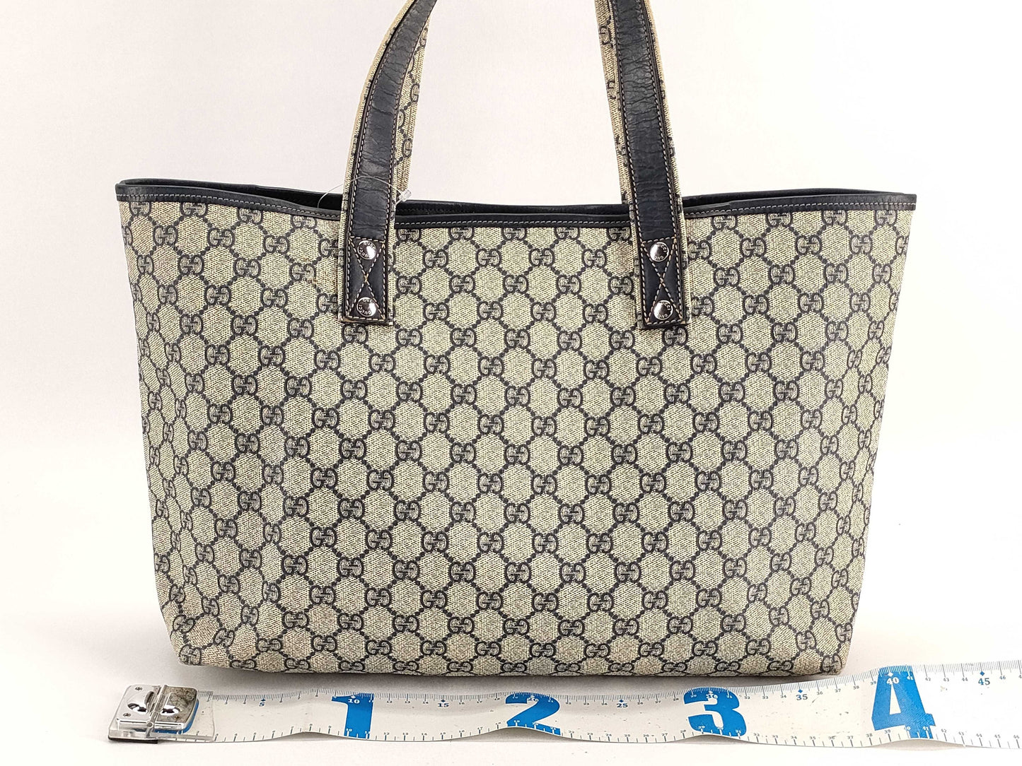 GUCCI GG Supreme 211134 Tote Bag GG Pattern Navy Tote Bag