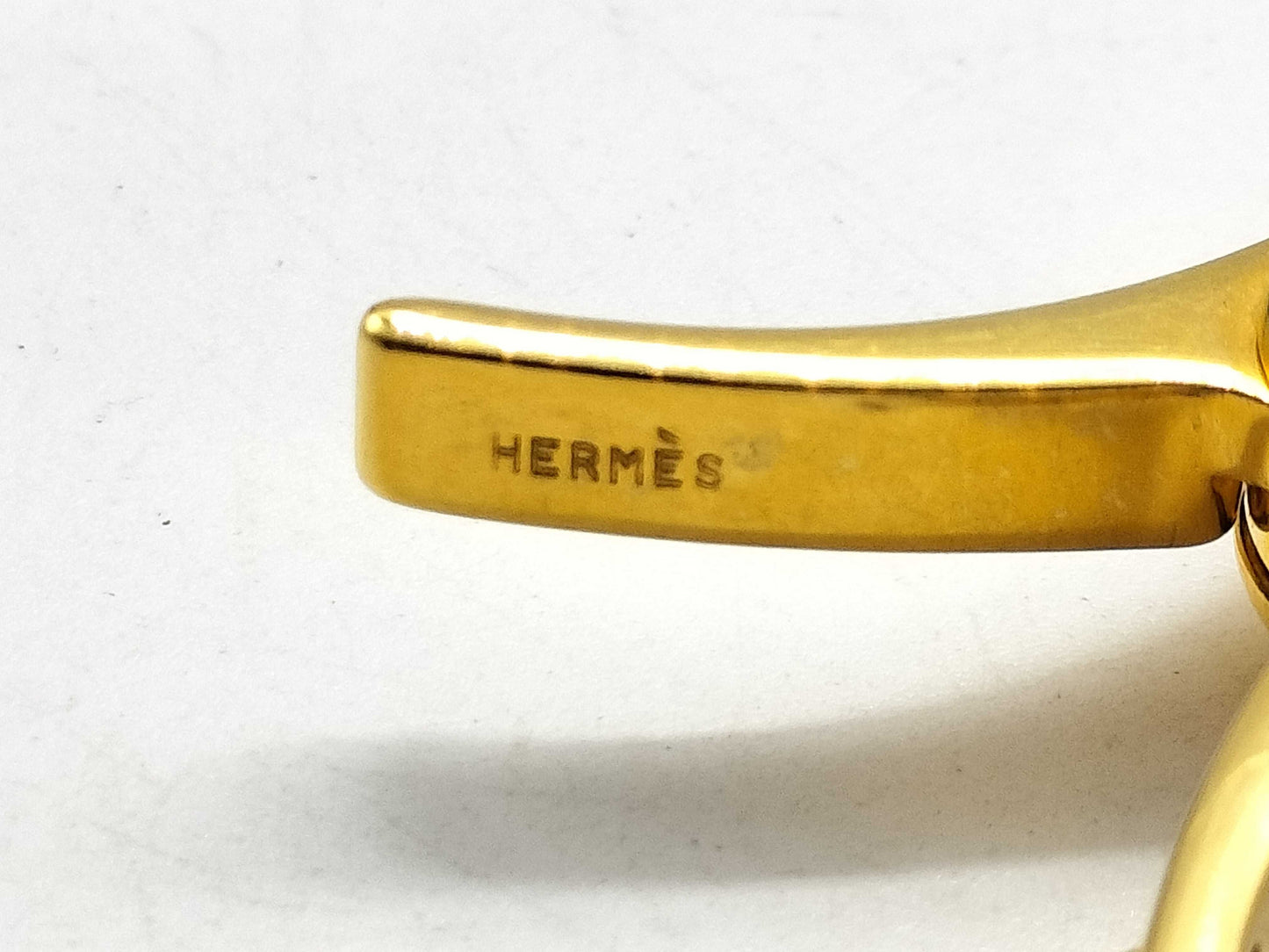 HERMES Glove Holder Gold Color Other Accessories