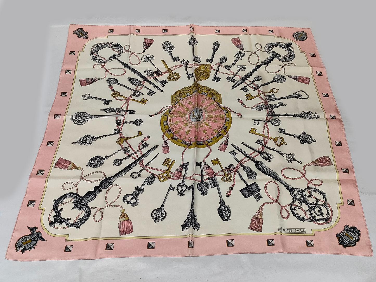HERMES Carré 90 LES CRES Scarf