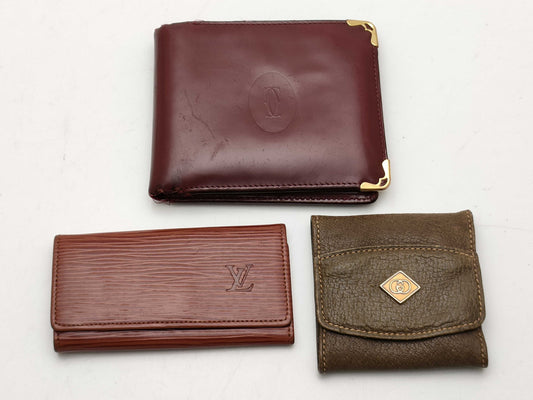 LOUIS VUITTON Cartier/Gucci Wallet & Key Case Accessory Set