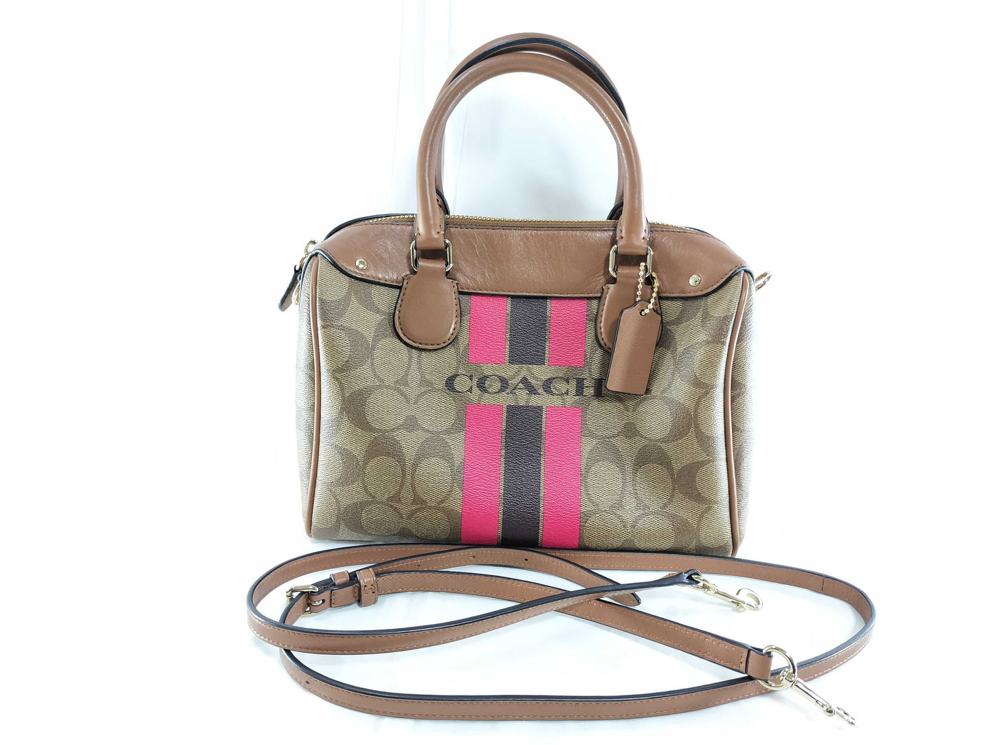 COACH Signature Bennett Boston Bag