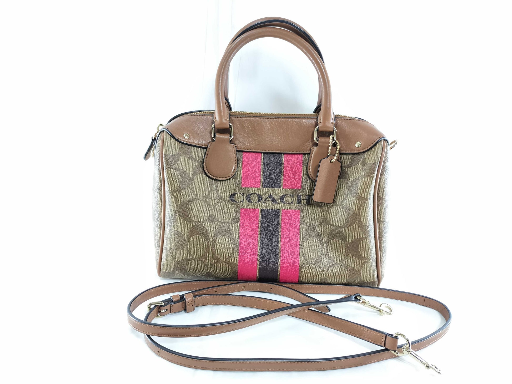 COACH Signature Bennett Boston Bag