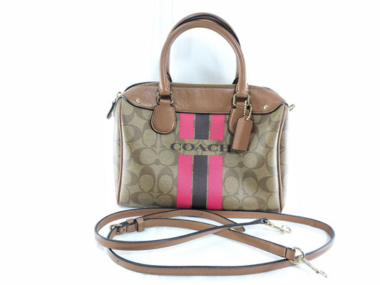 COACH Signature Bennett Boston Bag