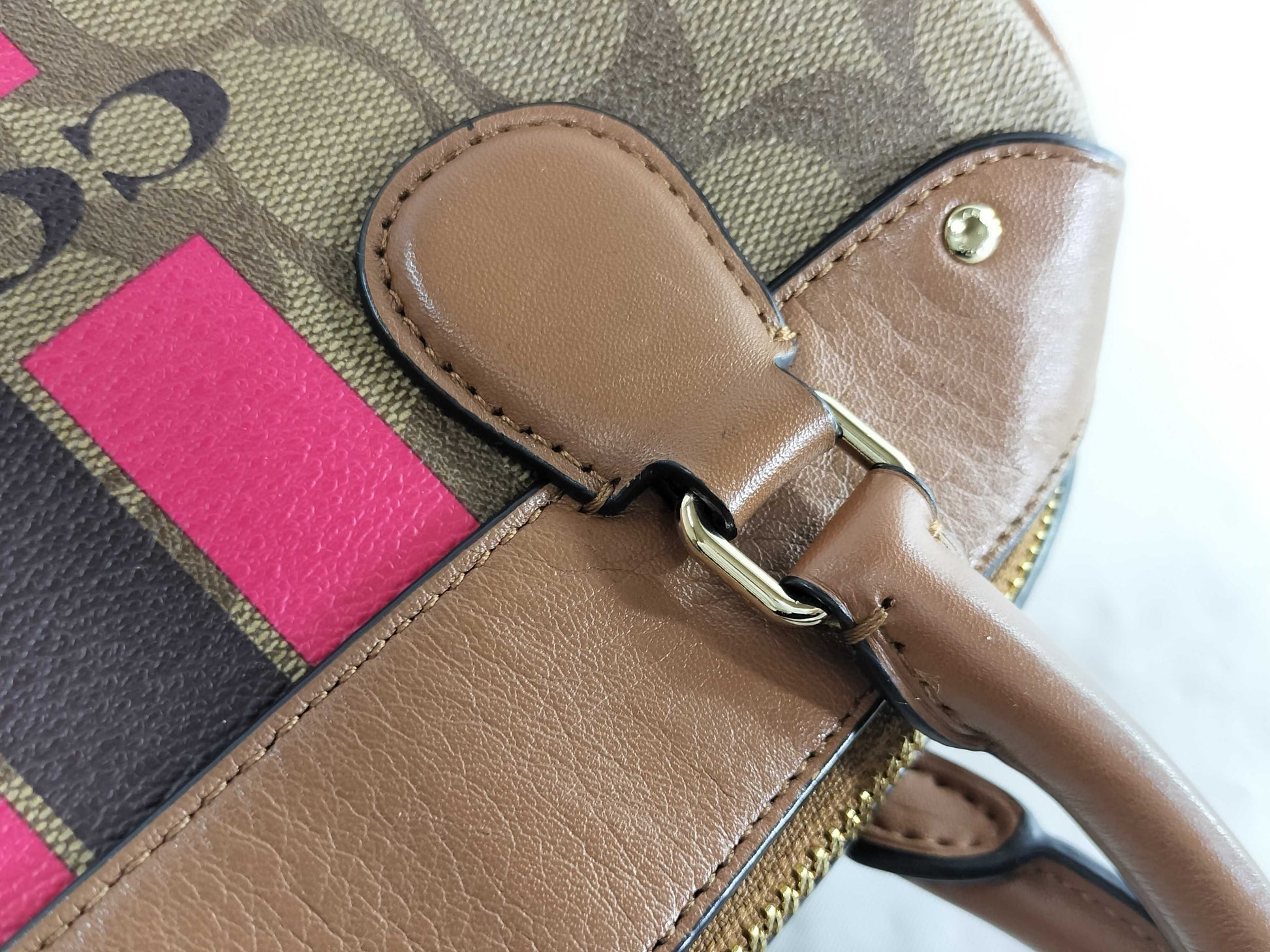 COACH Signature Bennett Boston Bag