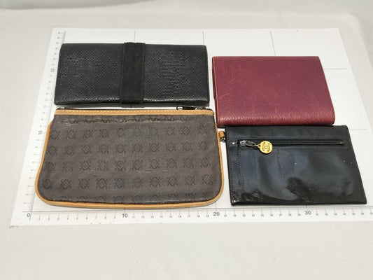 CHANEL Ferragamo/Cartier Wallet/Pouch 4-Piece Set