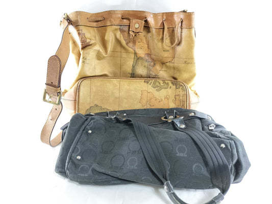 Salvatore Ferragamo, Gancini, Tommy, Prima Classe, Cole Haan, etc. 4 handbags