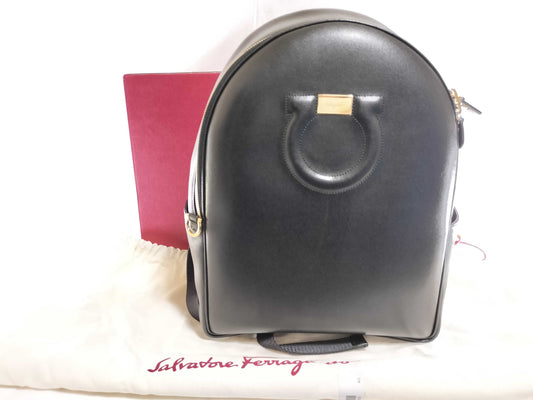 Salvatore Ferragamo Gancini Leather Backpack