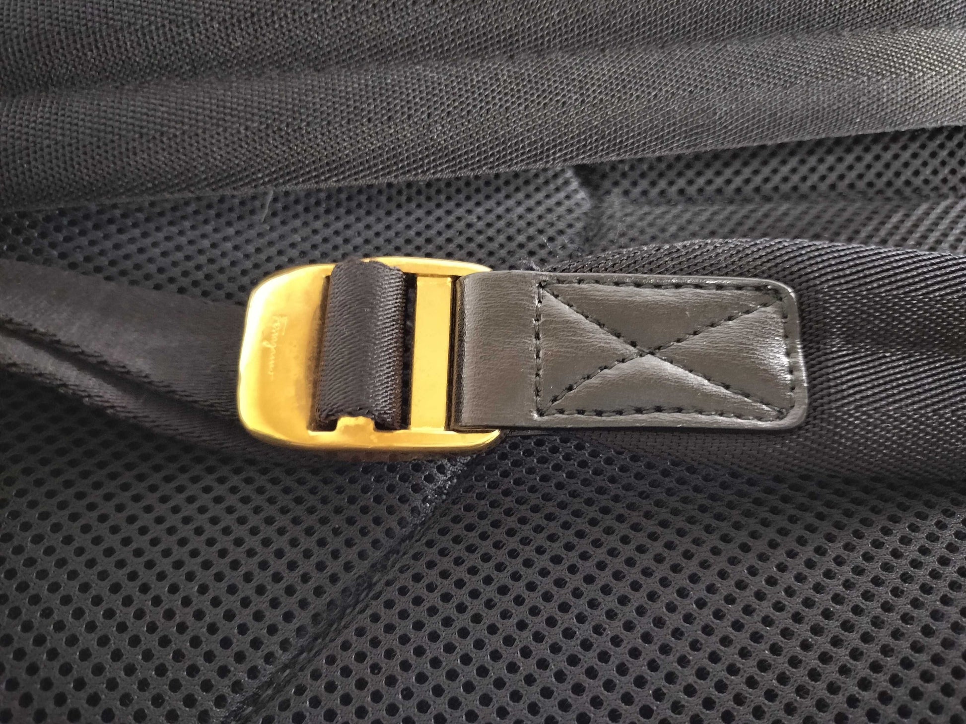 Salvatore Ferragamo Gancini Leather Backpack