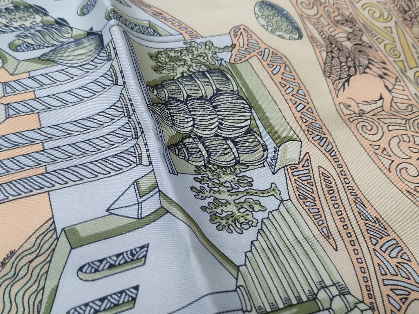 HERMES Carré 90 LATLANTIDE Scarf