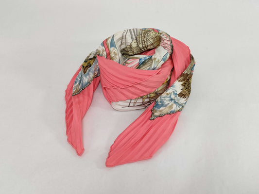 HERMES Carré Pleated Carré Wind Blow Scarf