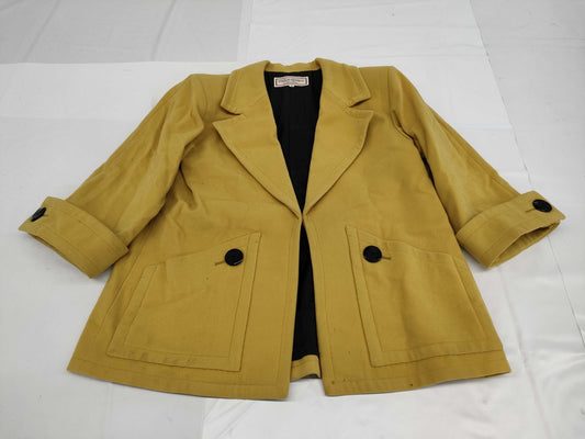 Yves Saint Laurent Long Coat Yellow Jacket