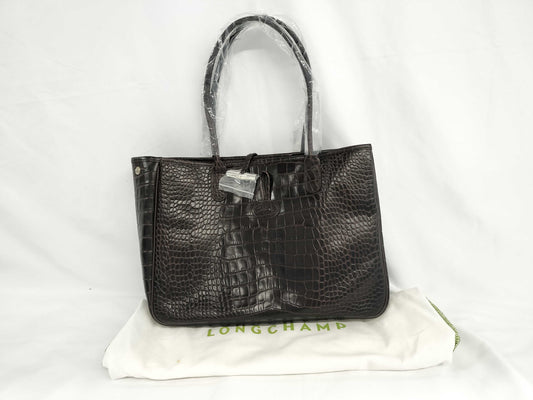 LONG CHAMP Crocodile Tote Bag Unused Tote Bag
