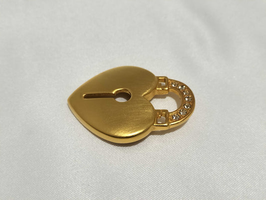 GIVENCHY Heart Lock Brooch